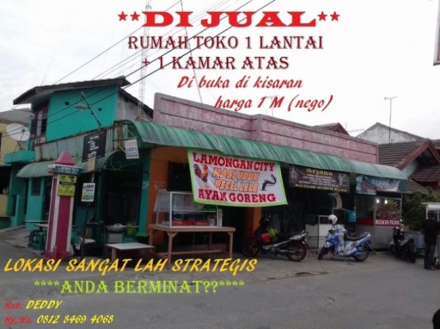 Rumah Toko di BJI-Kp. Cerewet (Lokasi Strategis/Belakang Terminal Pasar Baru Bekasi)