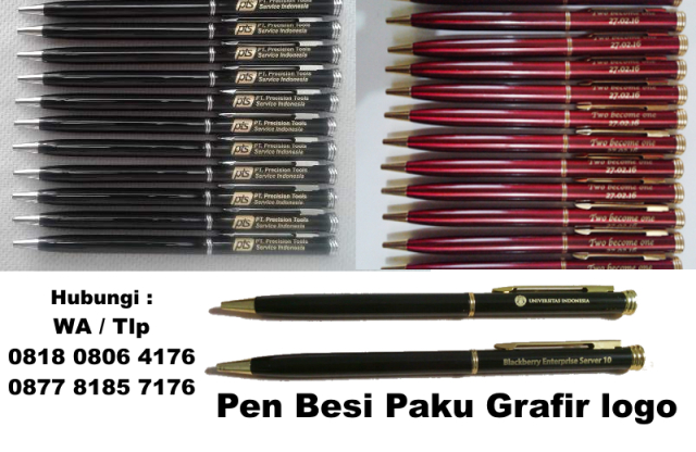 Jual Pulpen Besi Model Paku - Souvenir Pen Besi Paku